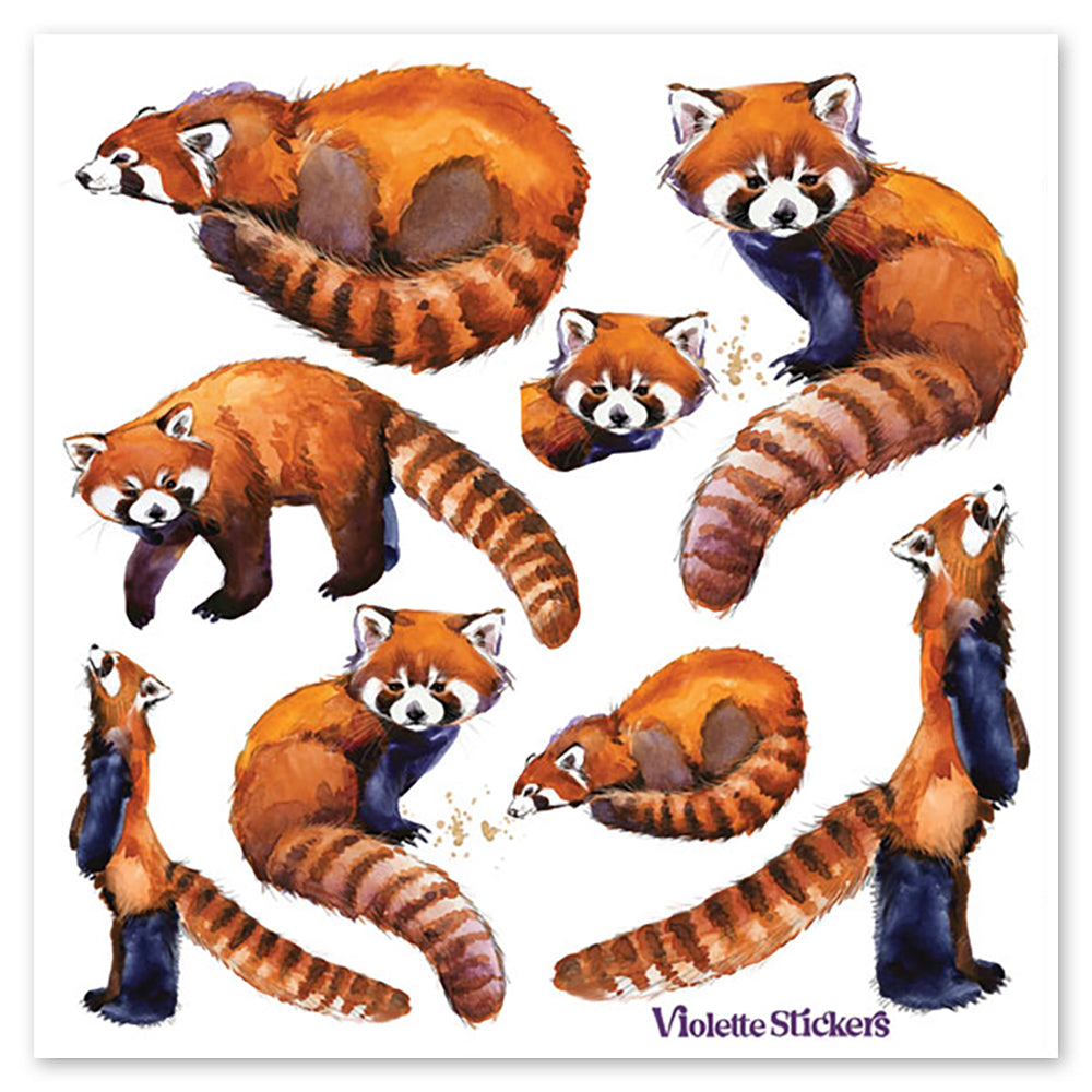 Red Panda Stickers