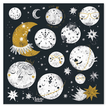 Space Stickers, Planets & Astronauts | Sticker Planet