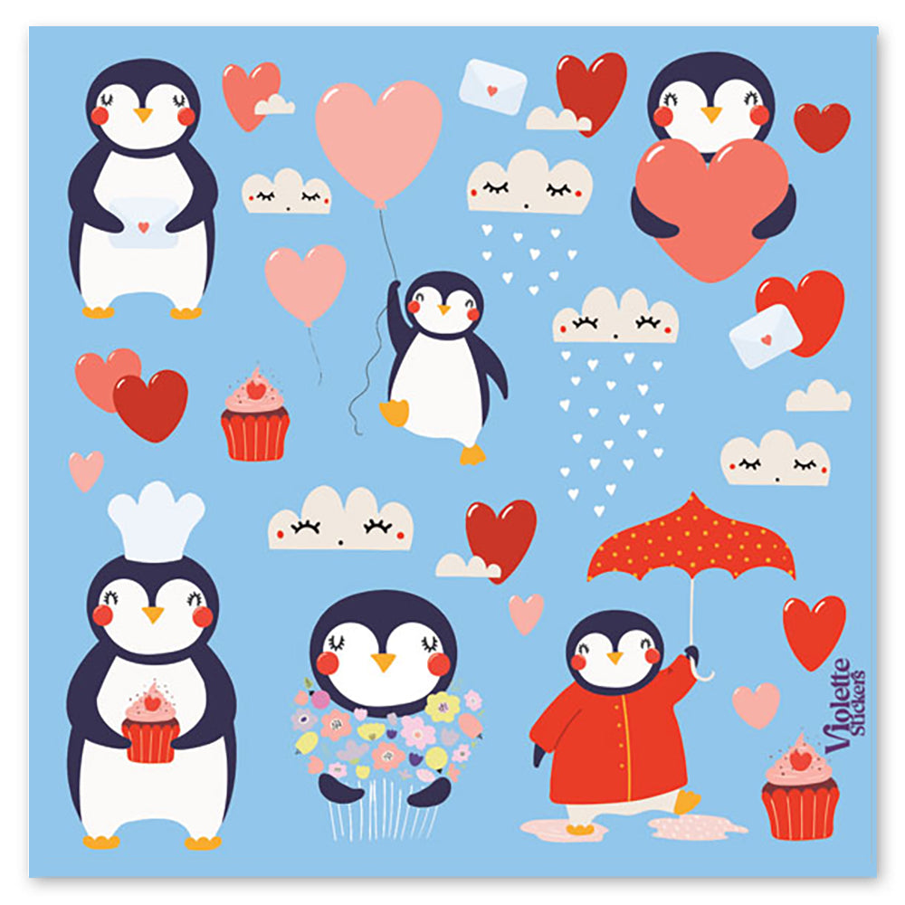 Penguin Love Stickers