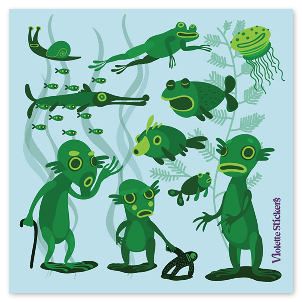 Swamp Monsters Stickers