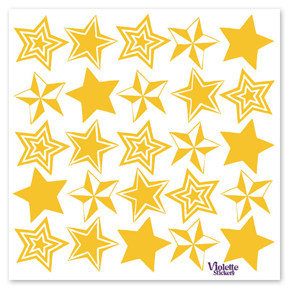 Gold Foil Stars Stickers