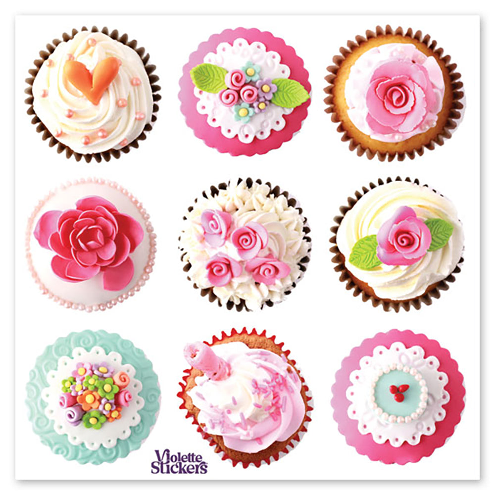 Fancy Cupcakes Stickers