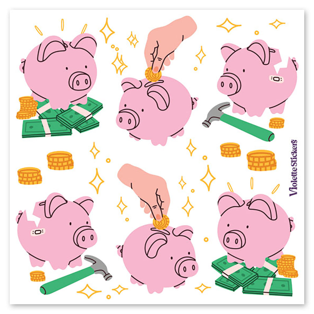 Piggy Bank Stickers