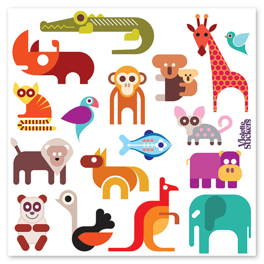 Zoo Animals Stickers