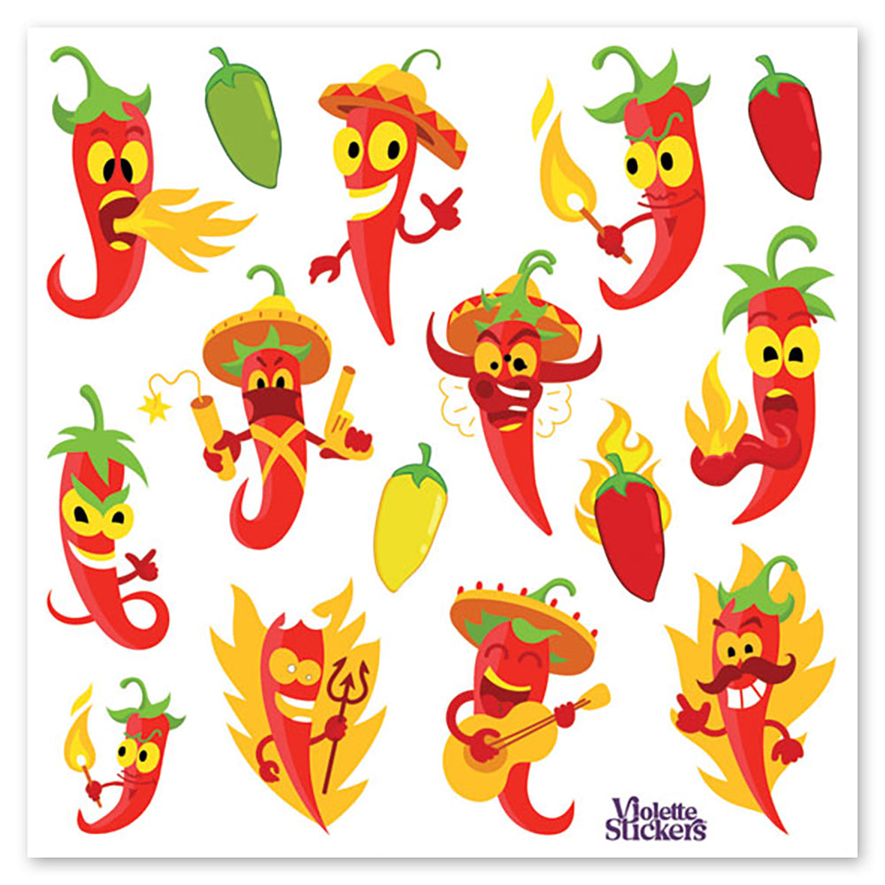 Chili Peppers Stickers