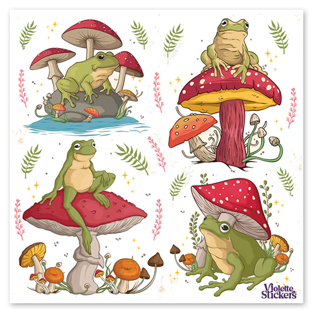 King Frog Stickers