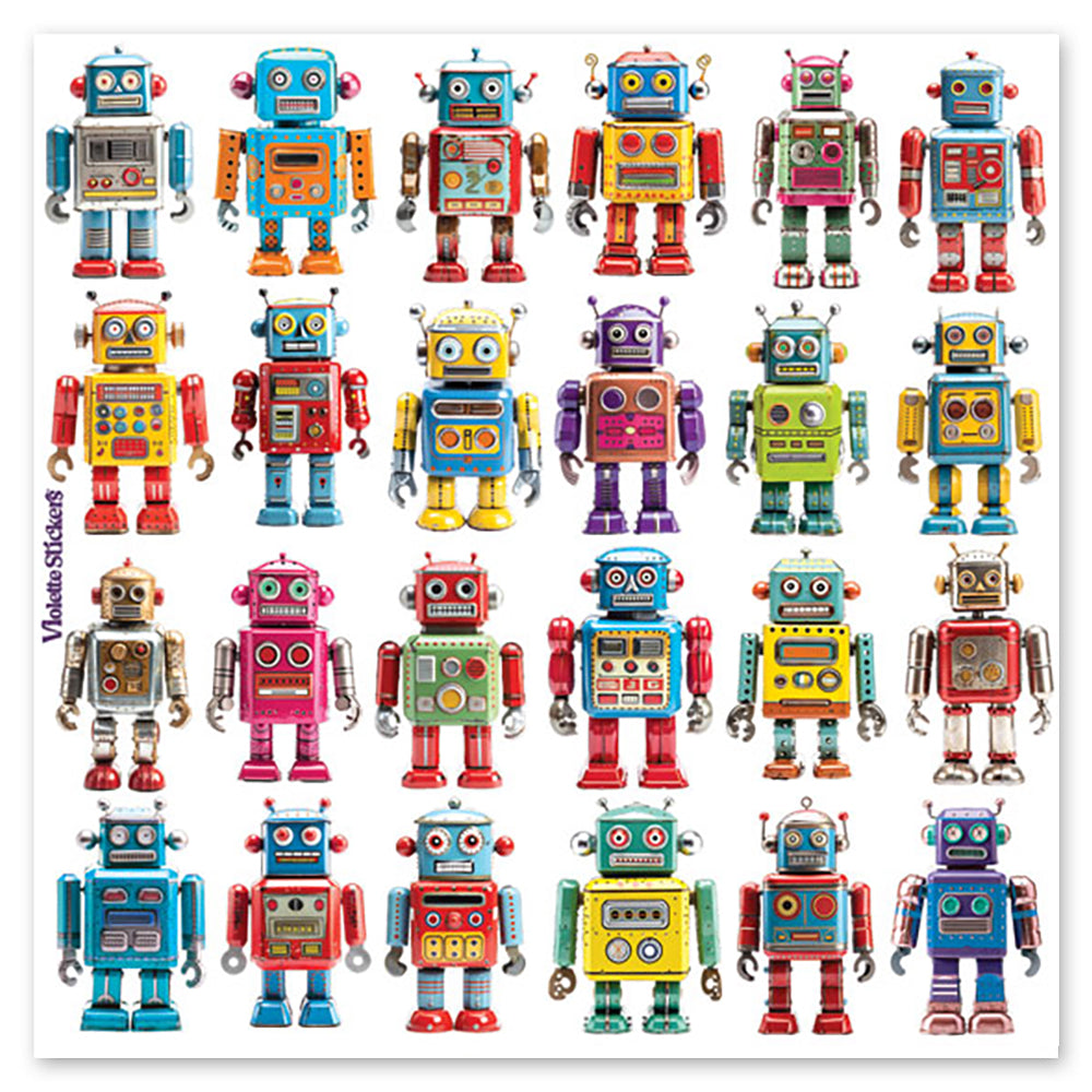 Mini Robots Stickers