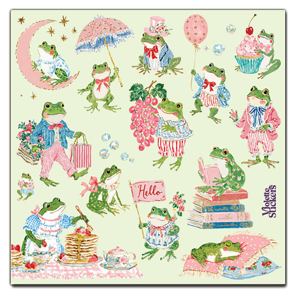 Coquette Frogs Stickers