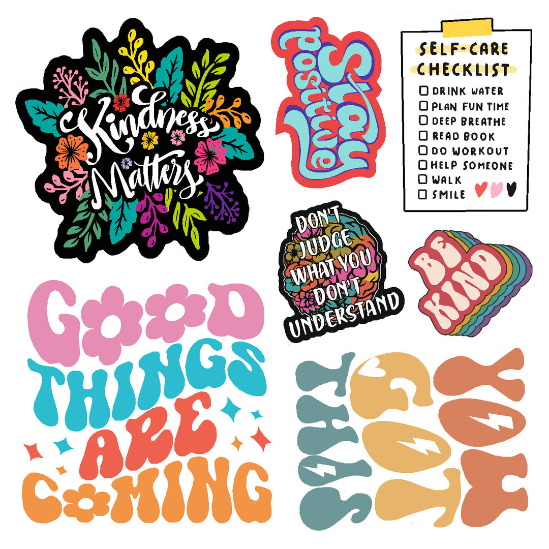 Kindness Matters Vinyl Sticker Decal Set