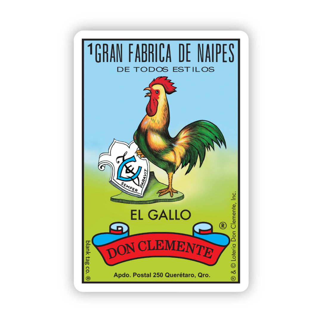 The Loteria El Gallo Rooster Vinyl Sticker Decal