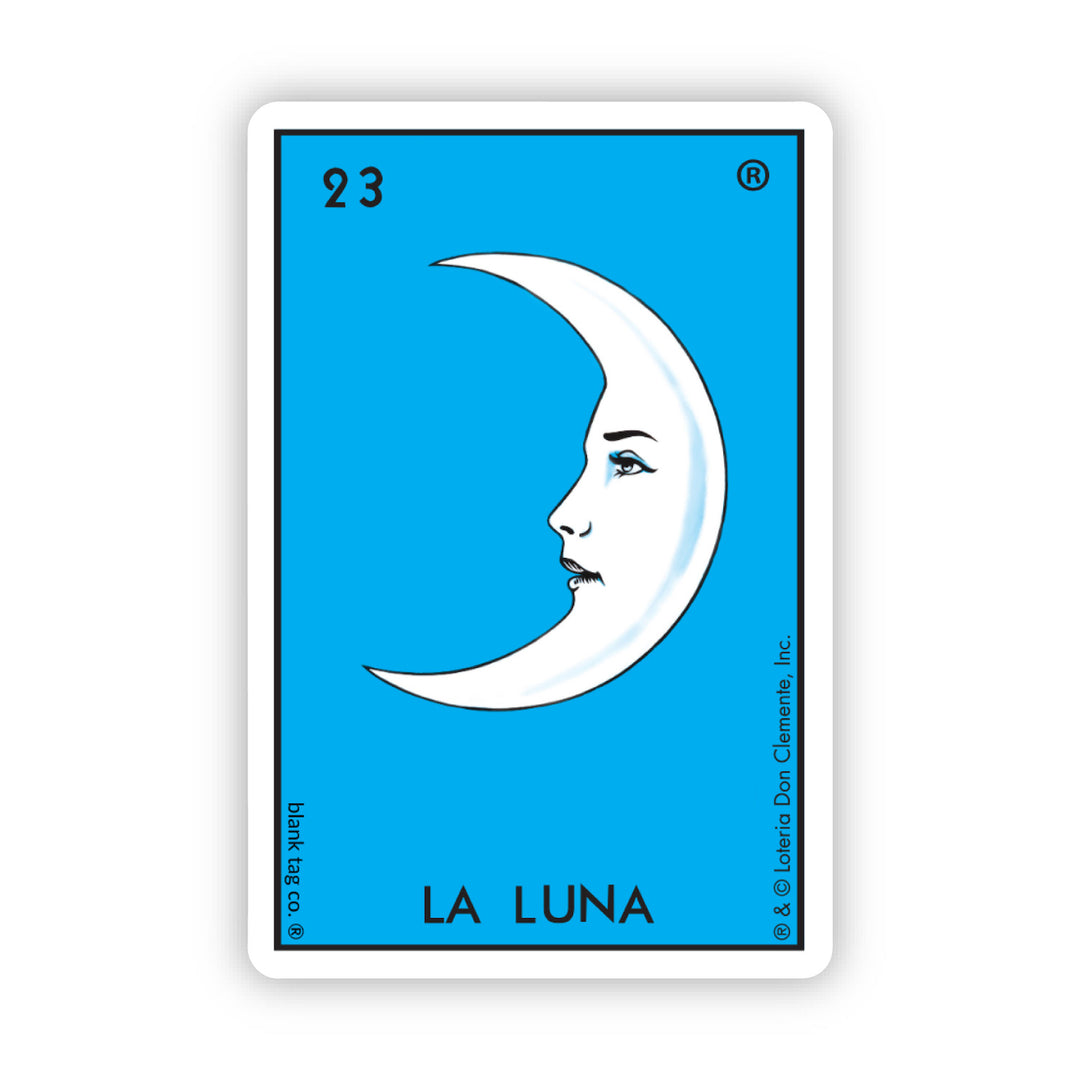 The Loteria La Luna Moon Vinyl Sticker Decal