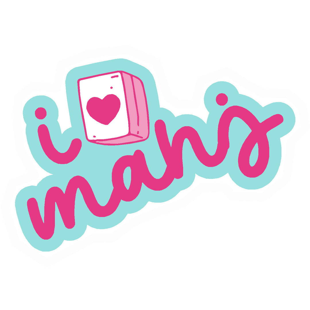 I Love Mahjong Vinyl Sticker Decal