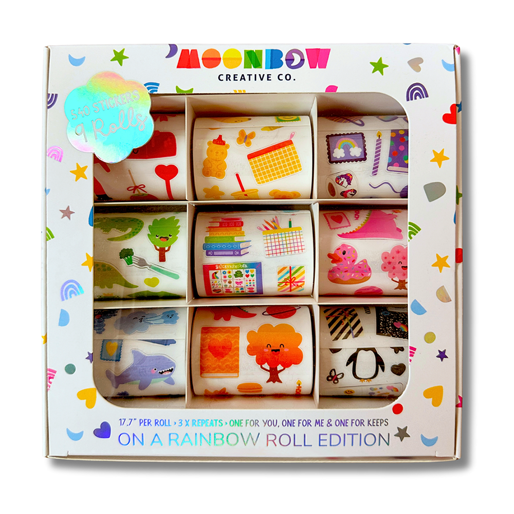 Sticker Roll Box: On a Rainbow Roll Edition - Front