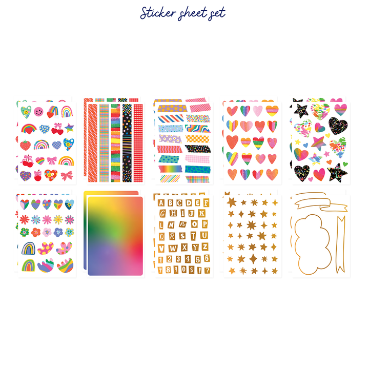 Artfelt Joy Edition Junk Journal Tin - Stickers