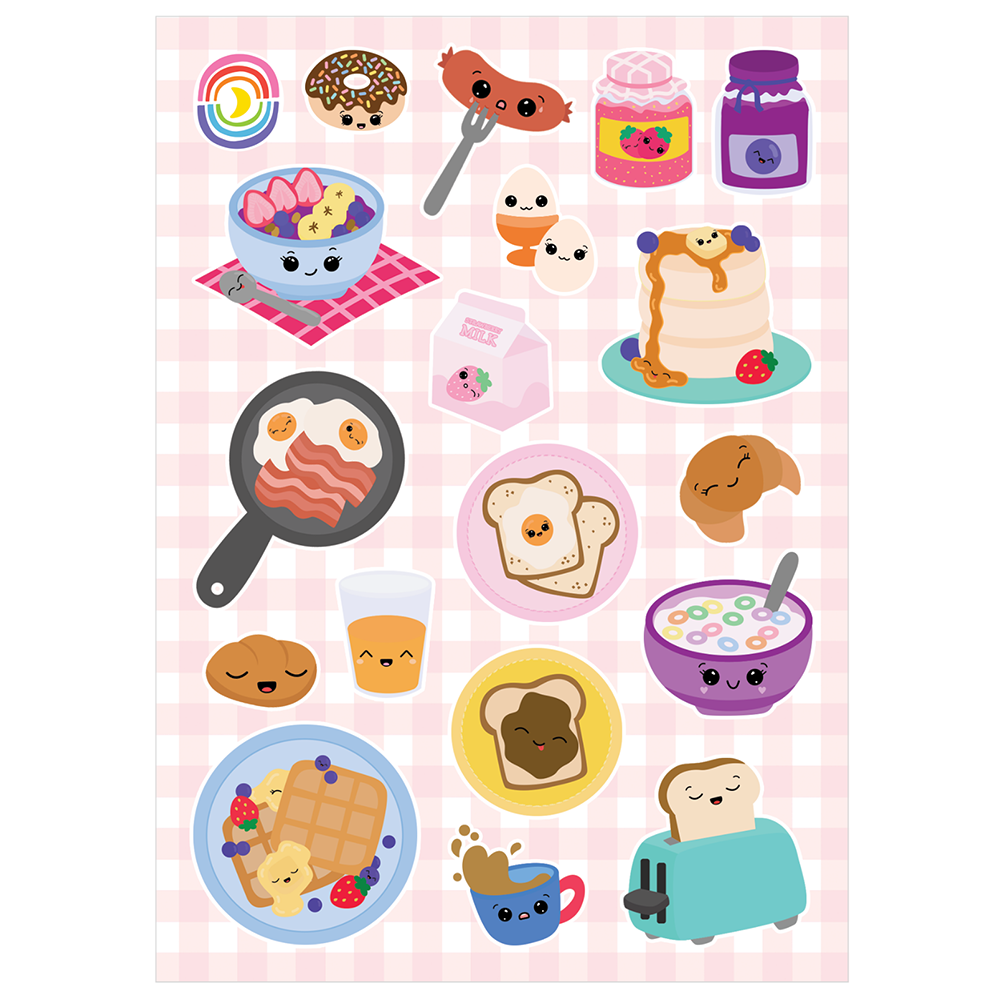 Breakie Breakfast Buds Glossy Sticker Sheet