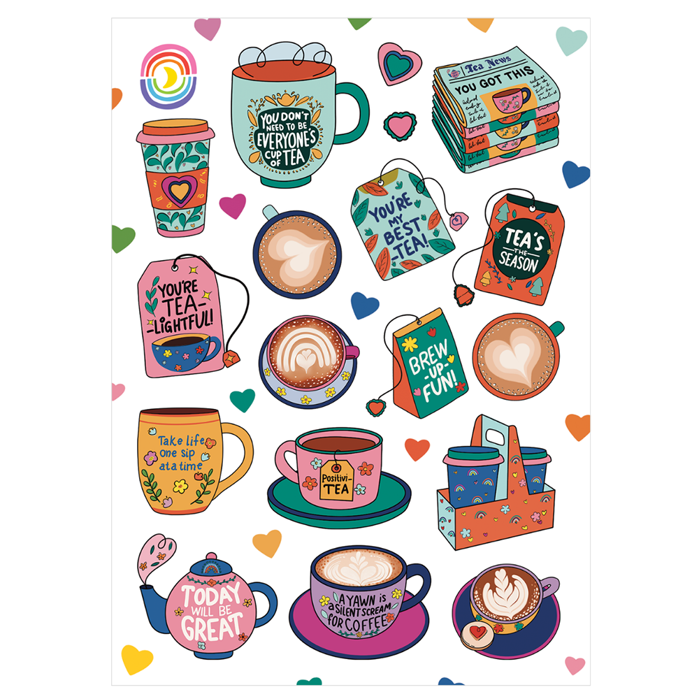 Best Tea Glossy Sticker Sheet