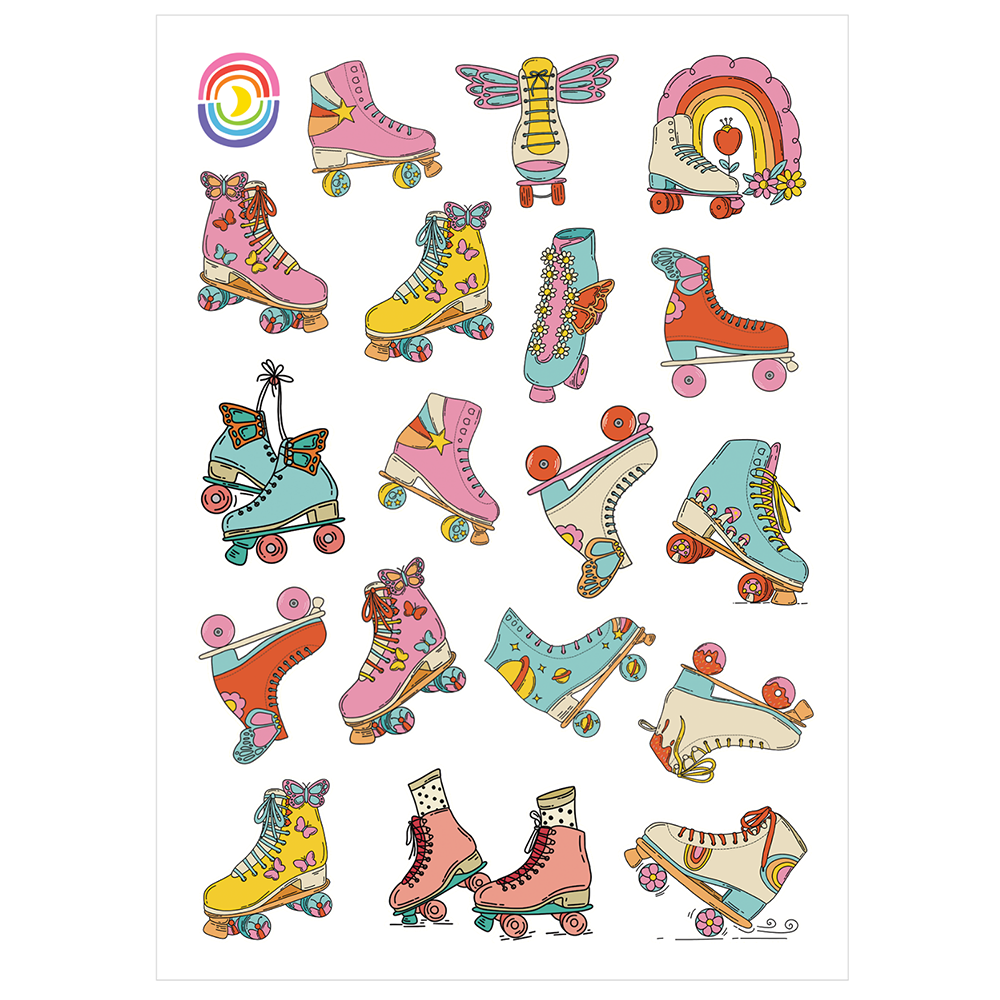 Roller Daze Skating Glossy Sticker Sheet