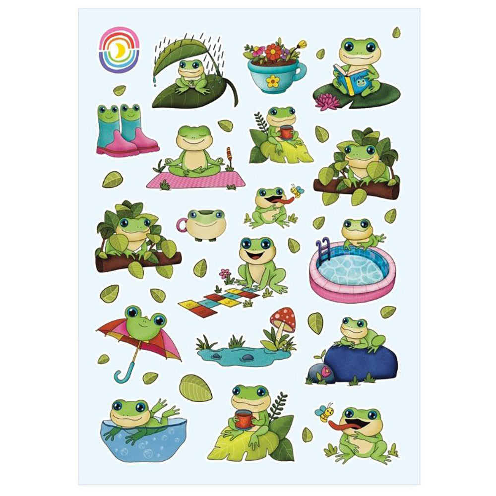 Froggy Day Out Glossy Sticker Sheet