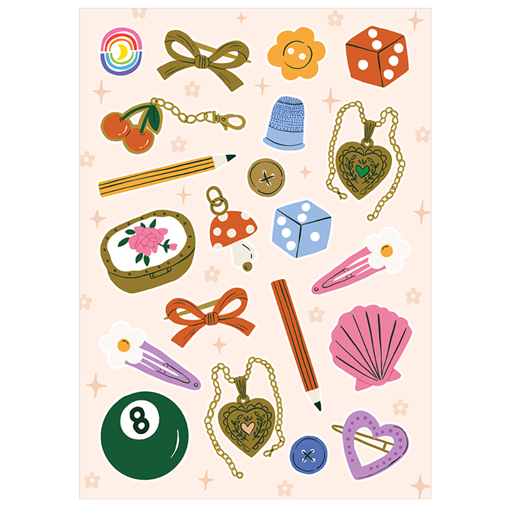 Little Trinkets Glossy Sticker Sheet
