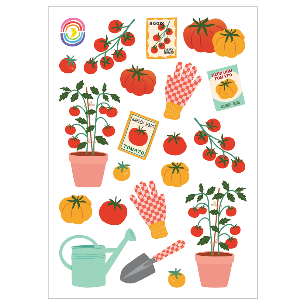 Vine and Dandy Gardening Glossy Sticker Sheet