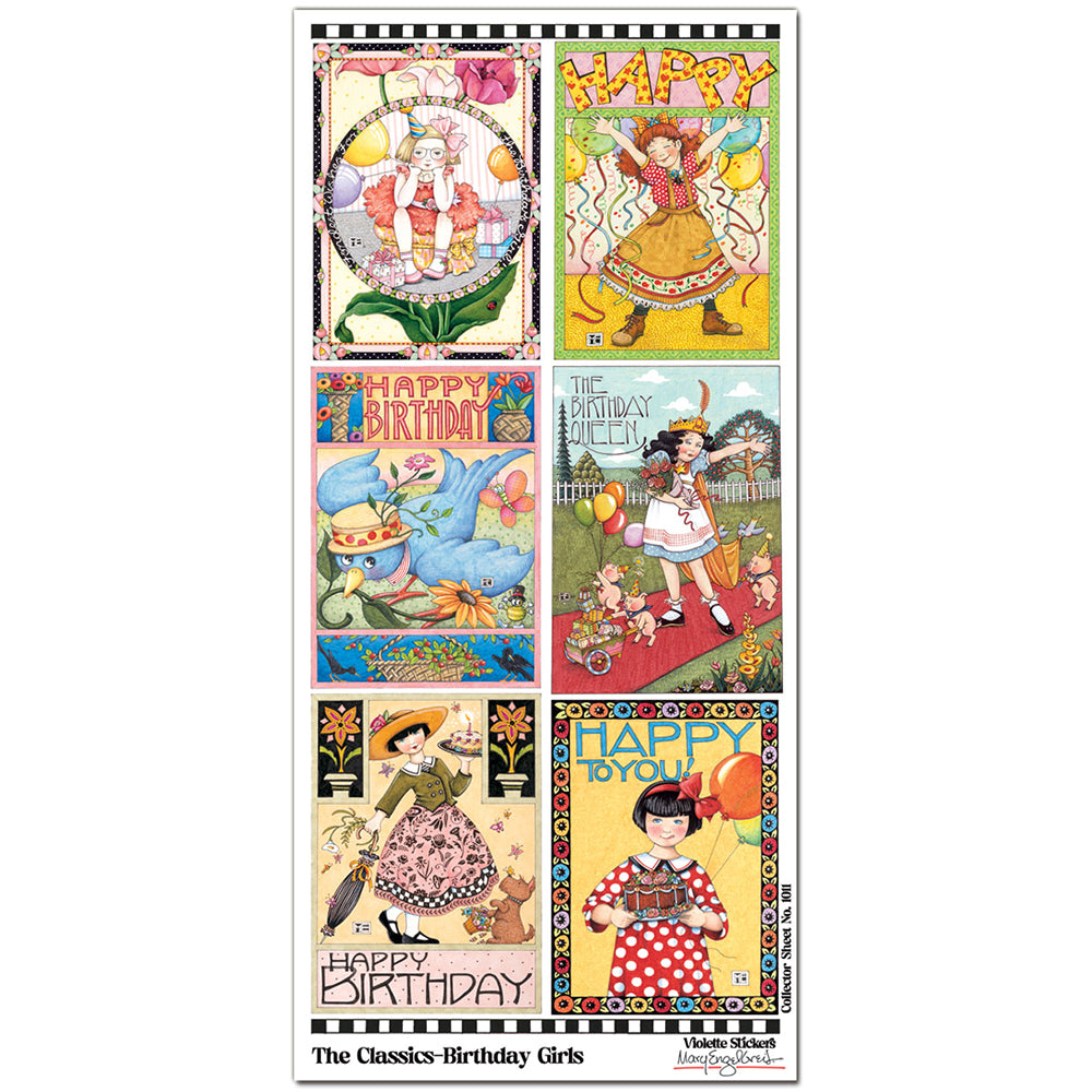 Mary Engelbreit's Classics Birthday Girls Stickers