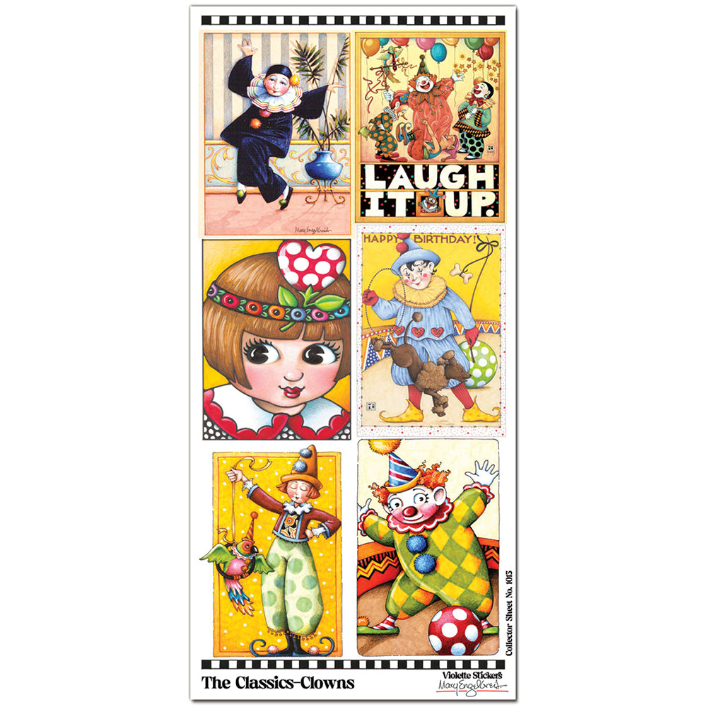 Mary Engelbreit's Classics Clowns Stickers