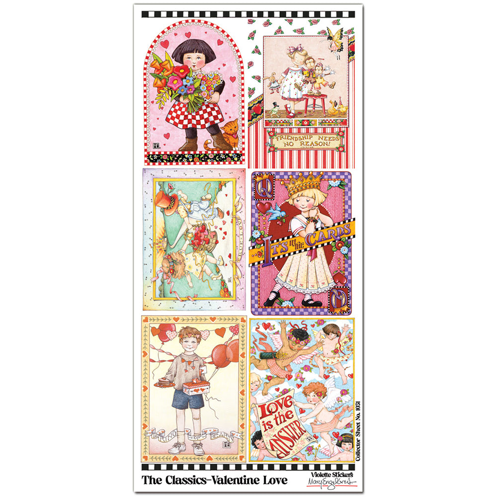 Mary Engelbreit's Classics Valentine Love Stickers