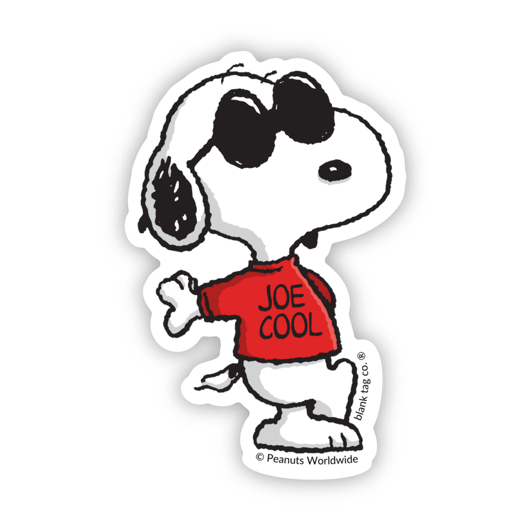 Peanuts Joe Cool Snoopy Vinyl Sticker Decal