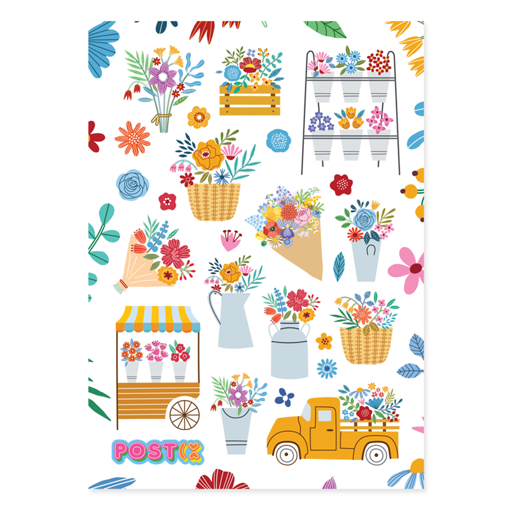 Flower Market Sticker Sheet
