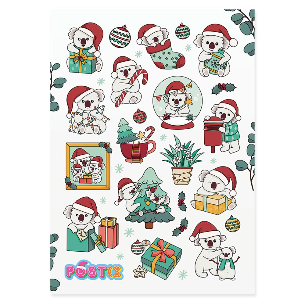 Koala-La-La Christmas Stickers