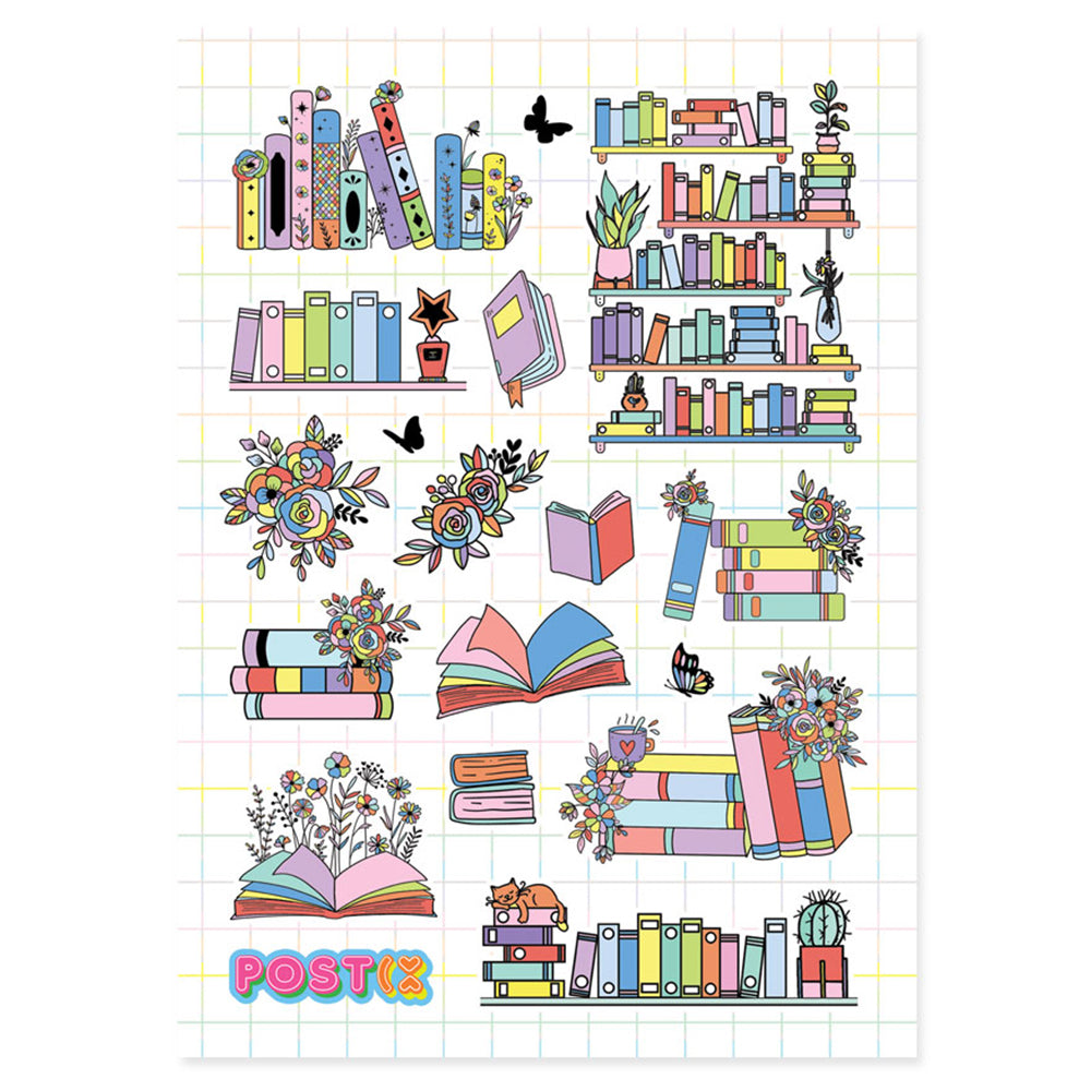 Literary Rainbow Books Stickers