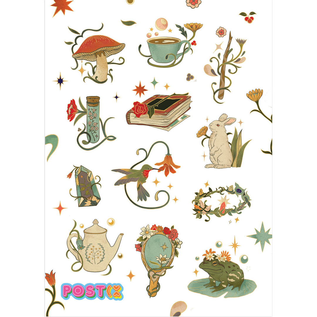 Retro Fantasy Magical Character Stickers