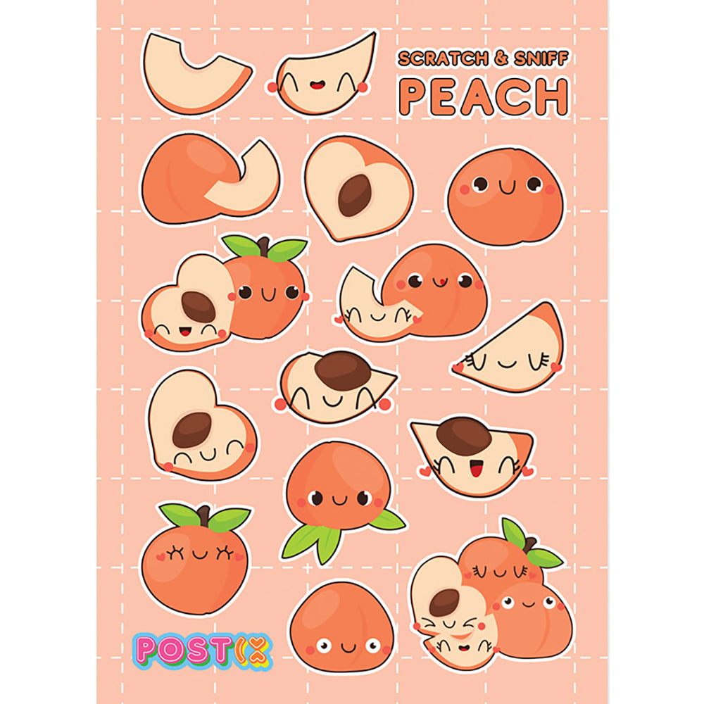 Sweet Peach Scratch & Sniff Stickers