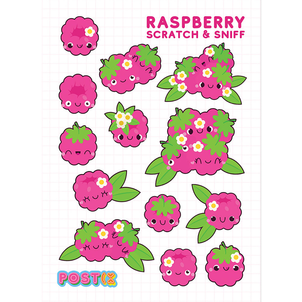 Raspberry Nice Scratch & Sniff Stickers