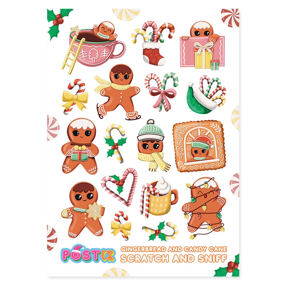 Festive Sugar 'n Spice Scratch & Sniff Stickers