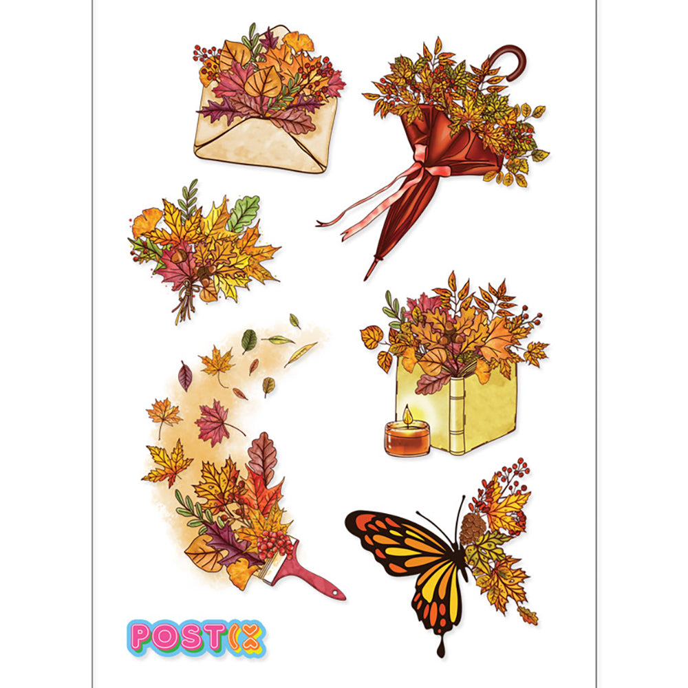 Autumn Life Transparent Stickers