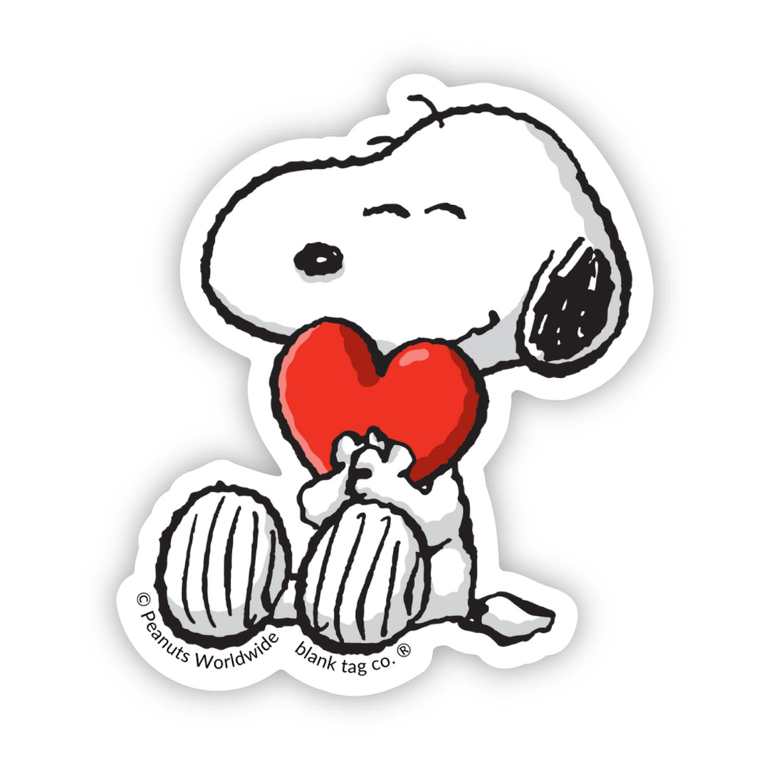 The Peanuts Snoopy in Love Vinyl Sticker Decal