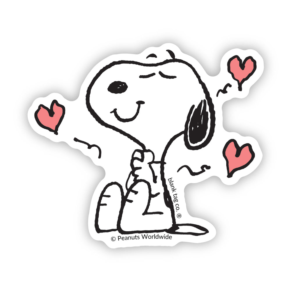 The Peanuts Lovestruck Snoopy Vinyl Sticker Decal