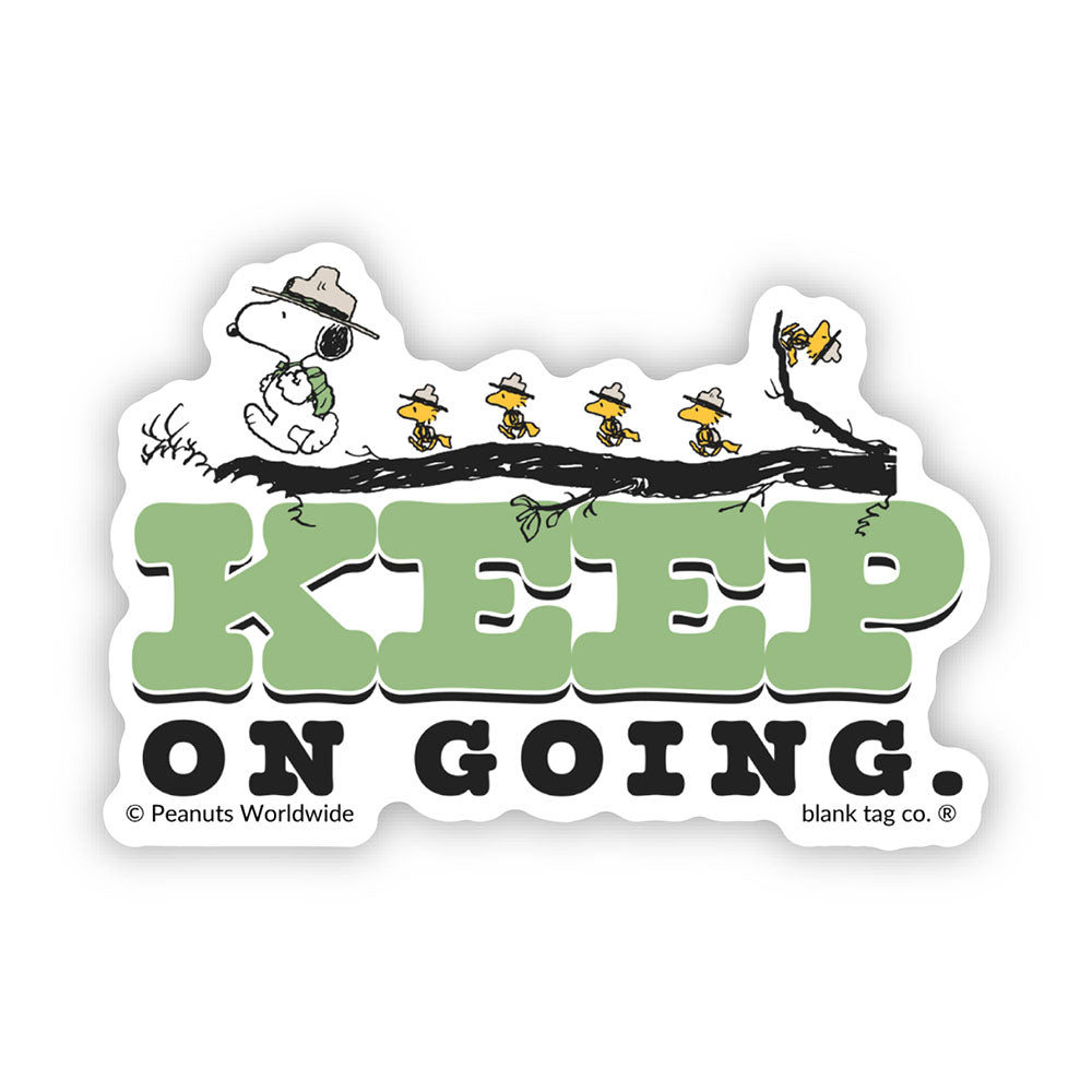 The Peanuts Keep On Going Vinyl Sticker Decal