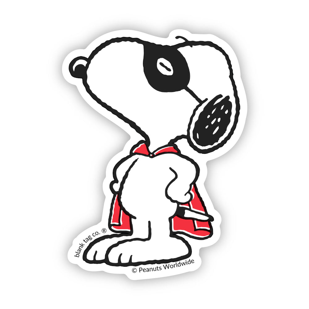 The Peanuts Masked Marvel Snoopy Vinyl Sticker Decal