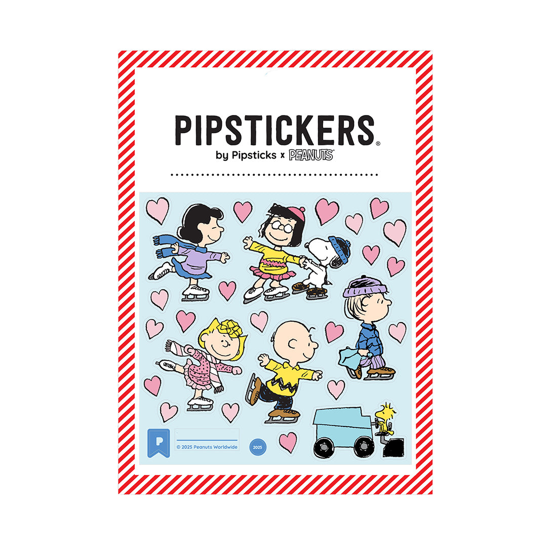 Peanuts On Ice Stickers