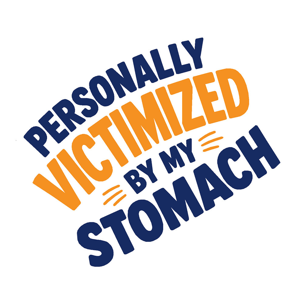 Victimized By My Stomach Vinyl Sticker Decal