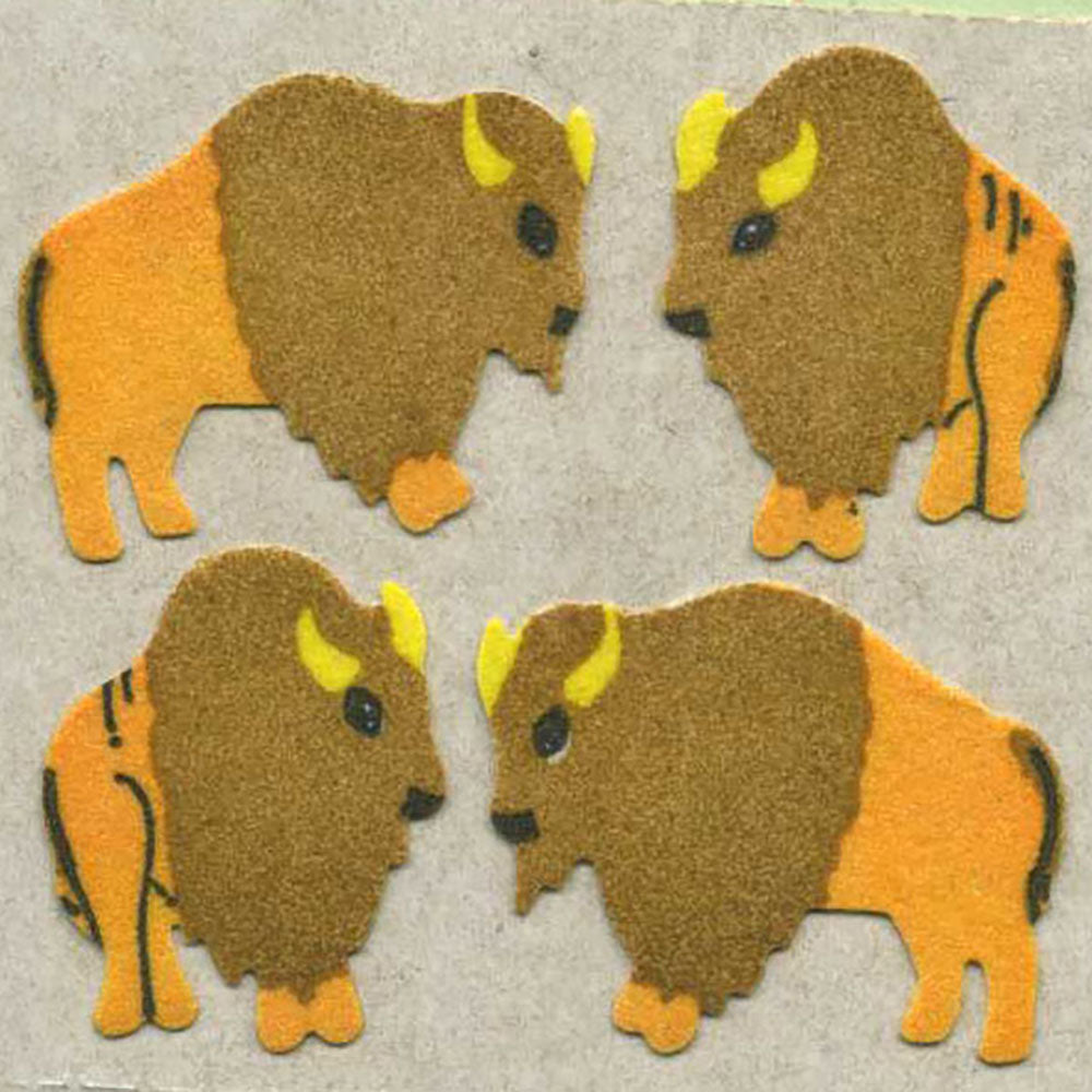 Buffaloes Fuzzy Stickers