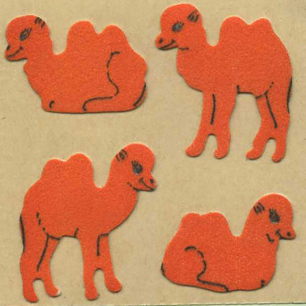 Camels Fuzzy Stickers