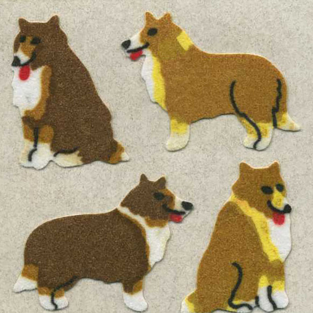 Collies Fuzzy Stickers