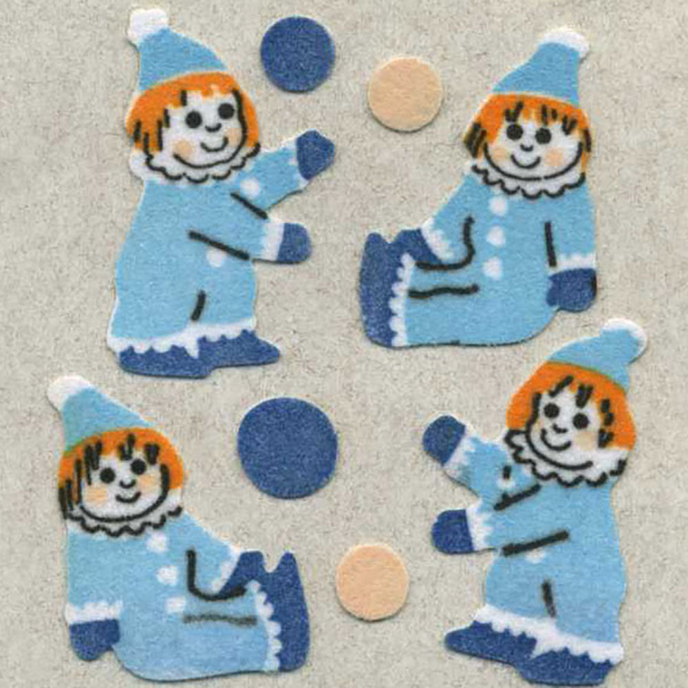 Clowns Fuzzy Stickers