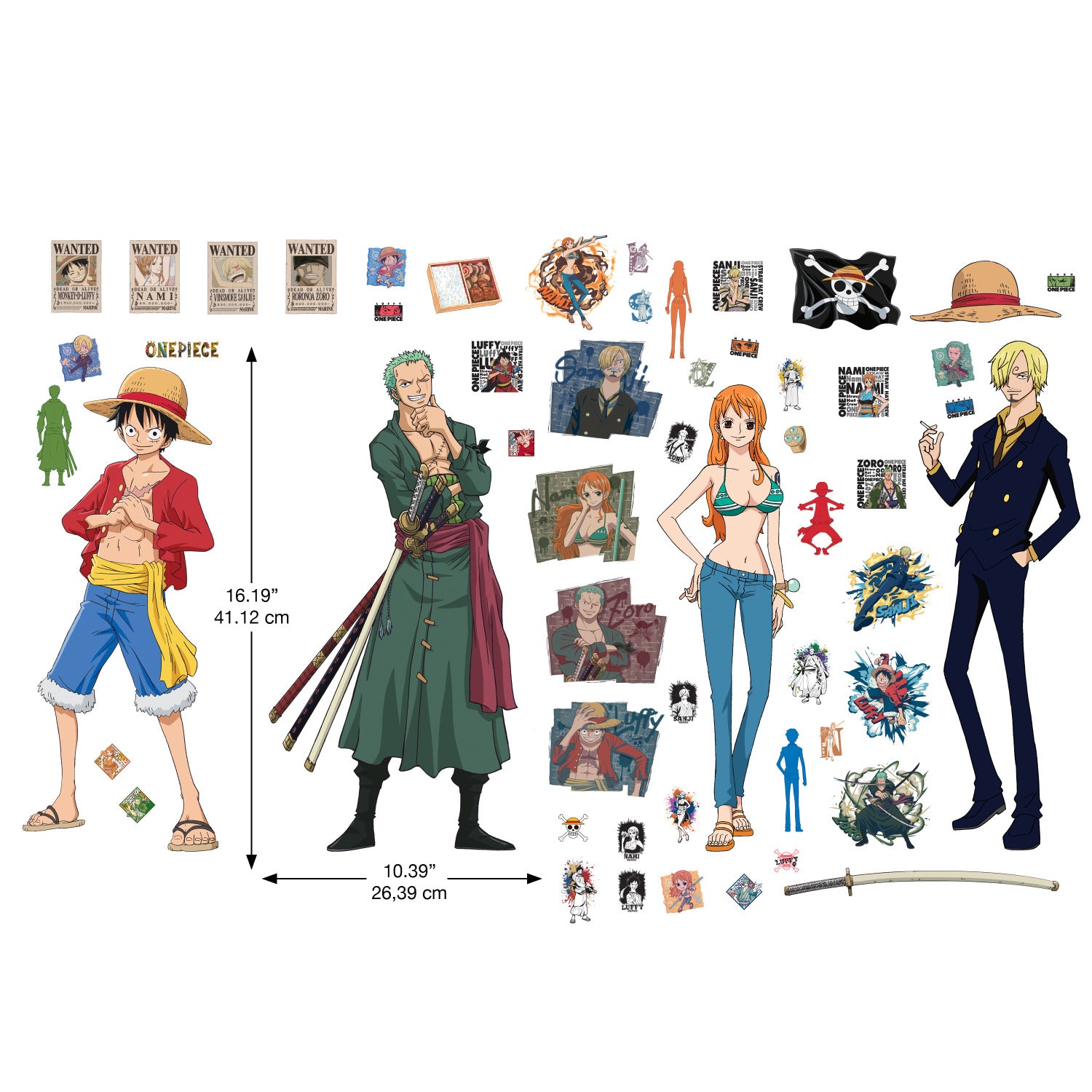 One Piece Wall Sticker Decals – Sticker Planet