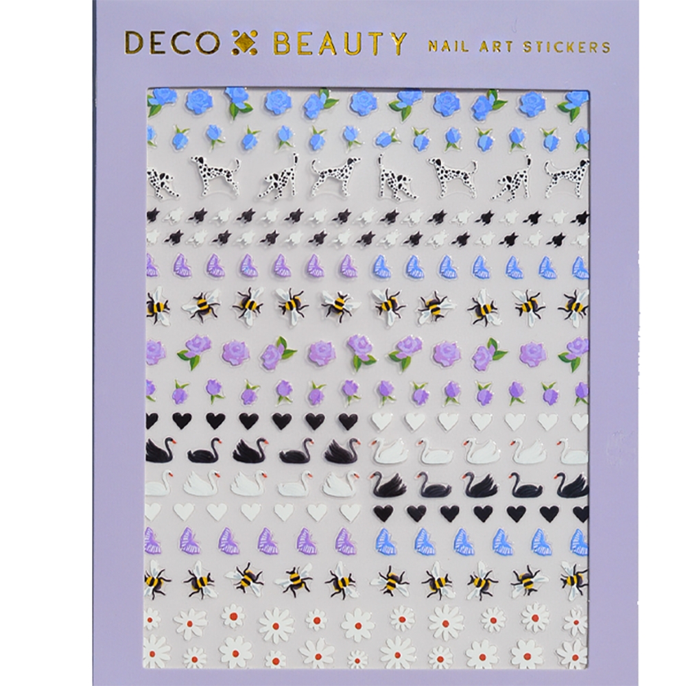 English Garden Nail Art Stickers