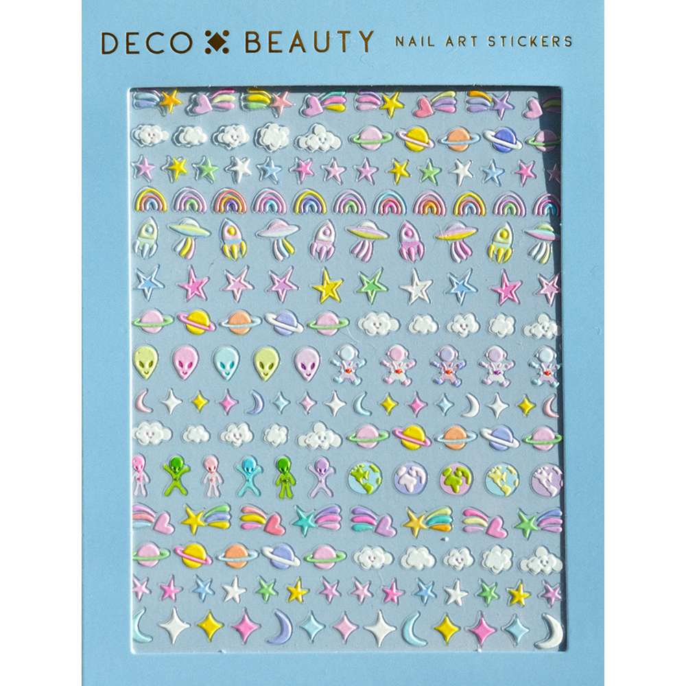 Spaced Out Nail Art Stickers