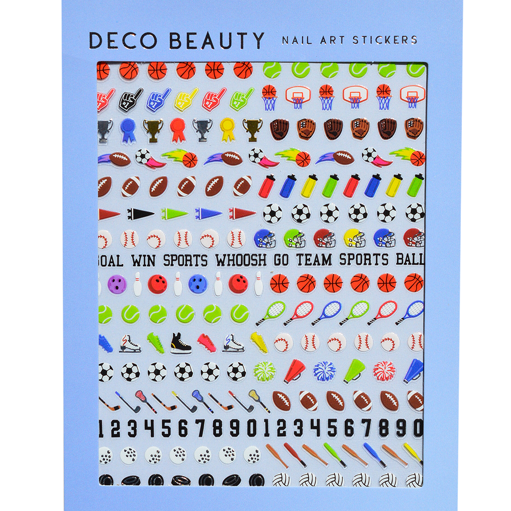 Sports Equipment Nail Art Stickers